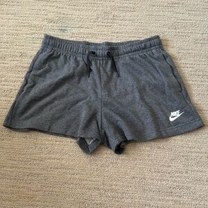 Women's Nike Sportswear Club Fleece Shorts Grey Size Medium